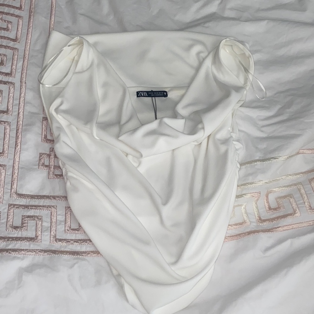 ZARA Draped crop top size M - Picture 9 of 9